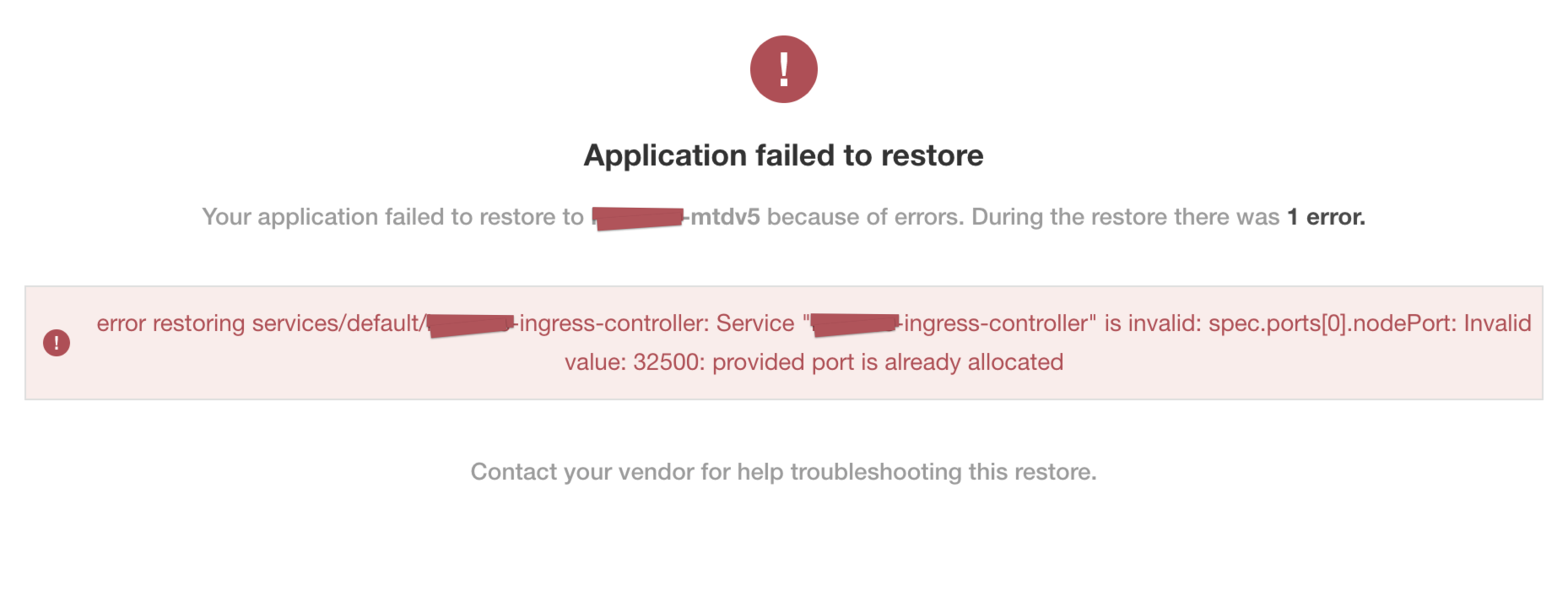 Snapshot Troubleshoot Service NodePort